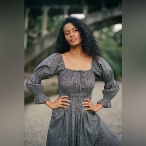 Christy Dawn “The Adelia Dress” in Midnight Floral (Size M)